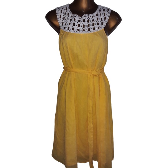 Lilly Pulitzer RARE Sz 2 Yellow SYDNEY Crinkle Sunshine Dress